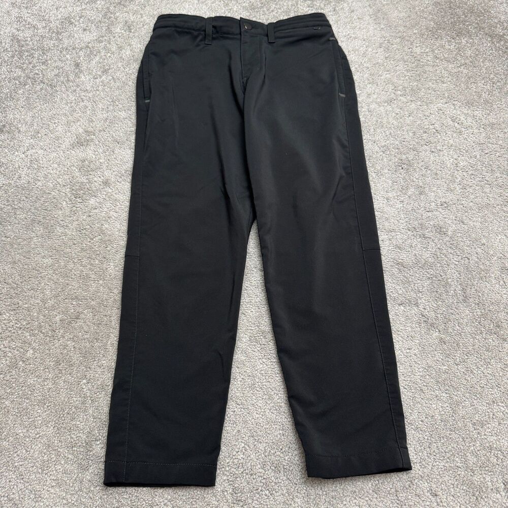 Zella Stretch Commuter Trousers Mens 28 Black Golf Active Travel Slim Fit Zip